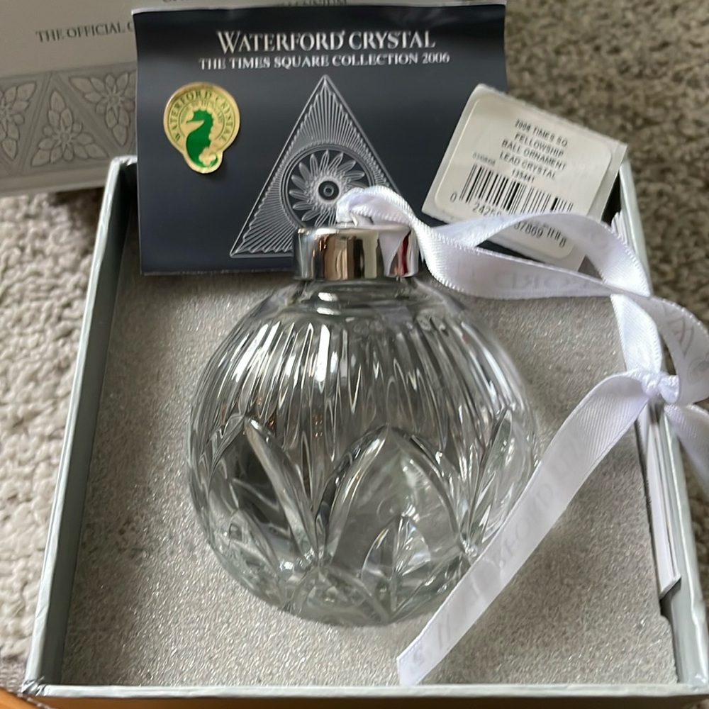 Waterford Crystal, The Times Square Collection 2006 Fellowship Ball Ornament